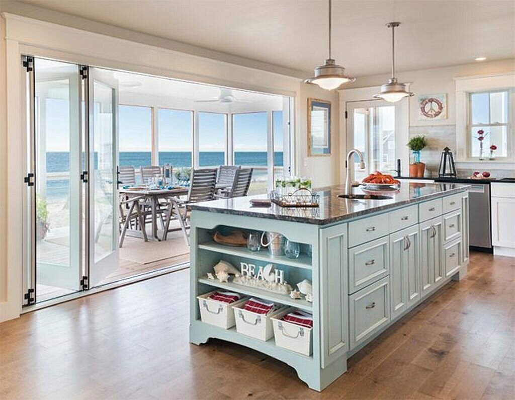 50+ Incredible Beach House Kitchen Ideas - Kawaii Interior